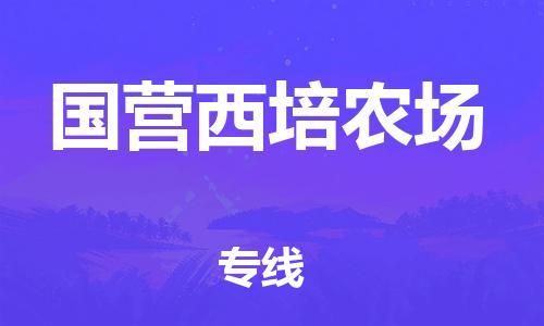江门到国营西培农场物流公司-为您提供实惠可靠的物流服务江门至国营西培农场电动车托运-